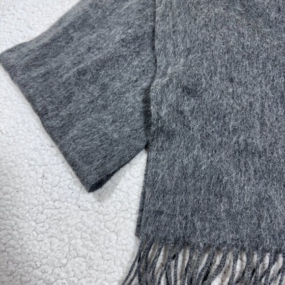 Gretna Green Womens Lambswool Gray Scarf 60" x 10" - Picture 2 of 4
